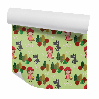 Fotótapéta falra Piroska és az erdei farkas