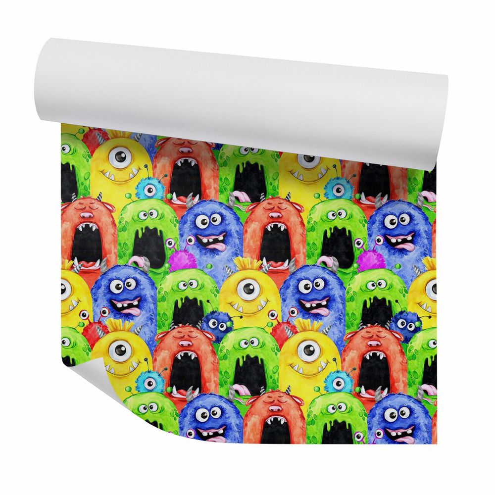 Zidna tapeta Színes vidám idegen szörnyek