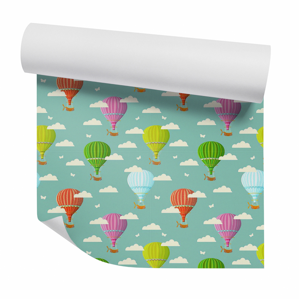 Dekor tapéta Színes léggömbök a felhők között