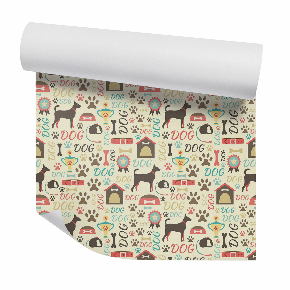 Dekor tapéta Absztrakt kutya kennel csont póráz