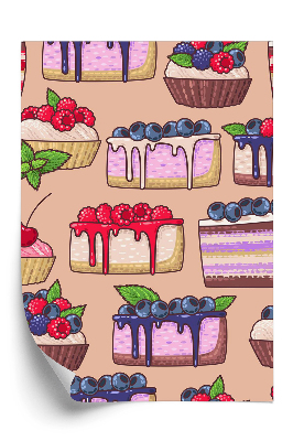 Öntapadós tapéta Desszert sütemények