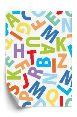 Öntapadó tapéta Színes ábécé
