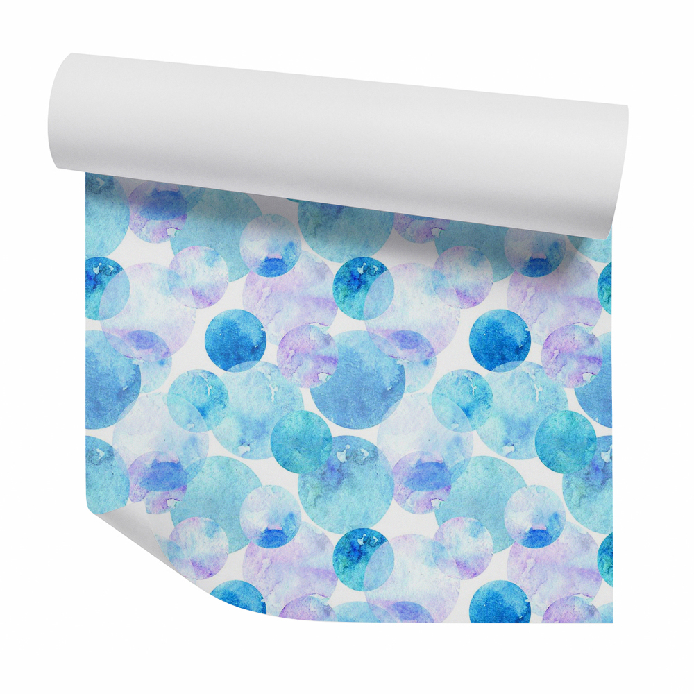 Modern tapéta Akvarell kerek foltok