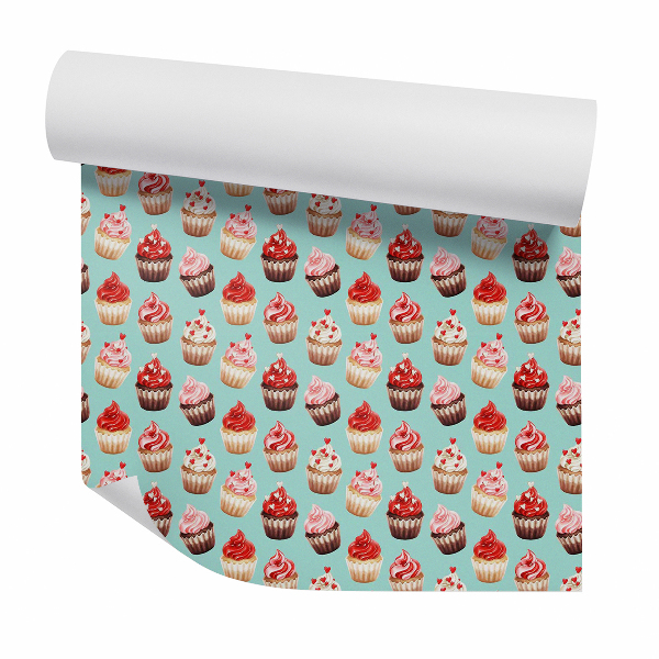 Fotótapéta falra Édes cupcakes hinti szívvel