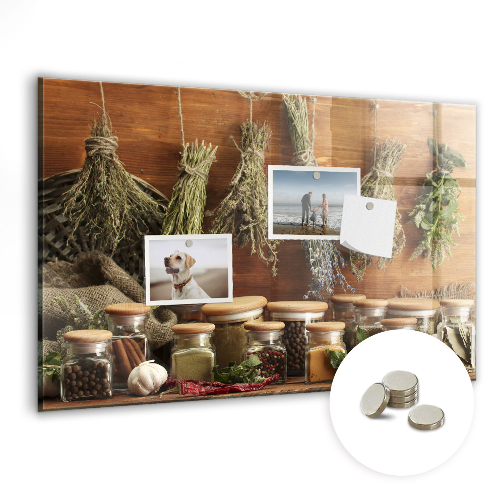 Fali üzenőtábla Fűszerek és gyógynövények