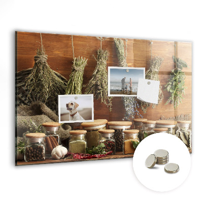 Fali üzenőtábla Fűszerek és gyógynövények