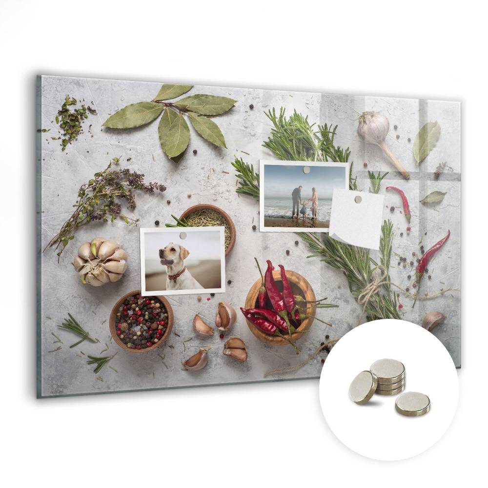 Fali üzenőtábla Konyhai fűszerek