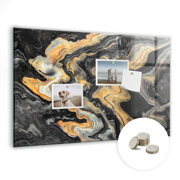 Mágneses tábla Aranyszürke márvány