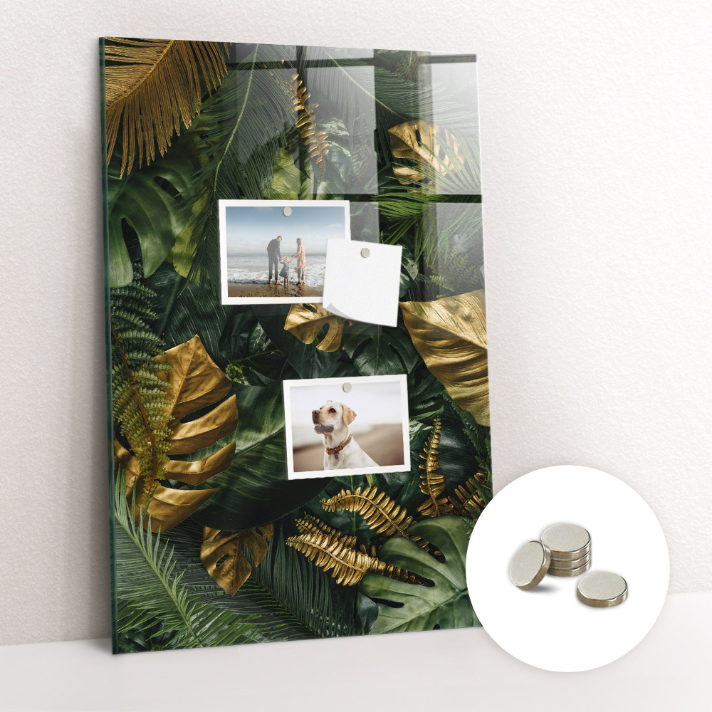 Mágnes tábla Trópusi levelek