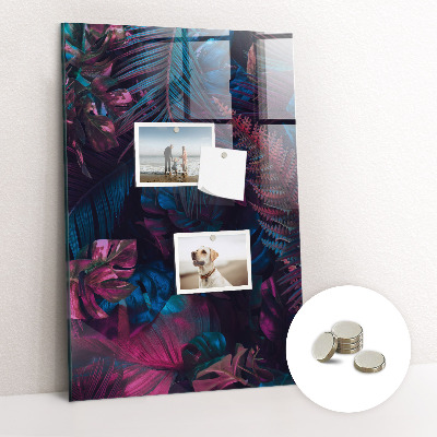 Mágnes tábla Trópusi levelek