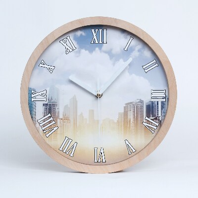 Fából készült óra Felhőkarcoló