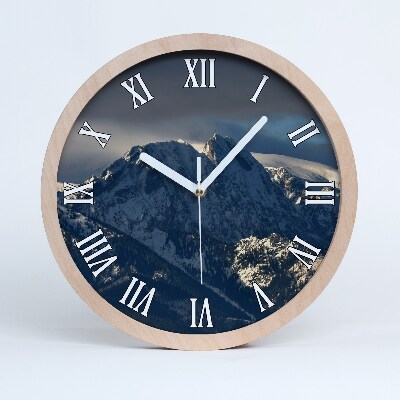 Kerek fa óra Giewont télen