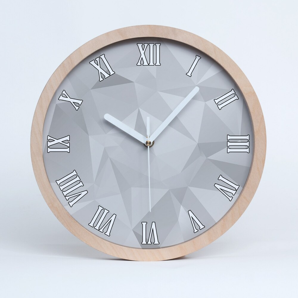 Kerek fa óra Absztrakt háromszögek