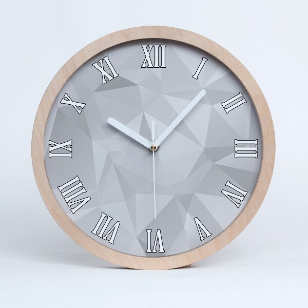 Kerek fa óra Absztrakt háromszögek