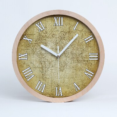 Fa óra Régi világtérkép