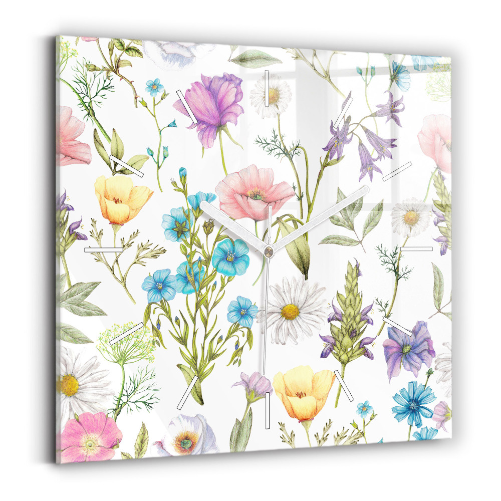 Szögletes üvegóra 30x30 Virág elrendezés