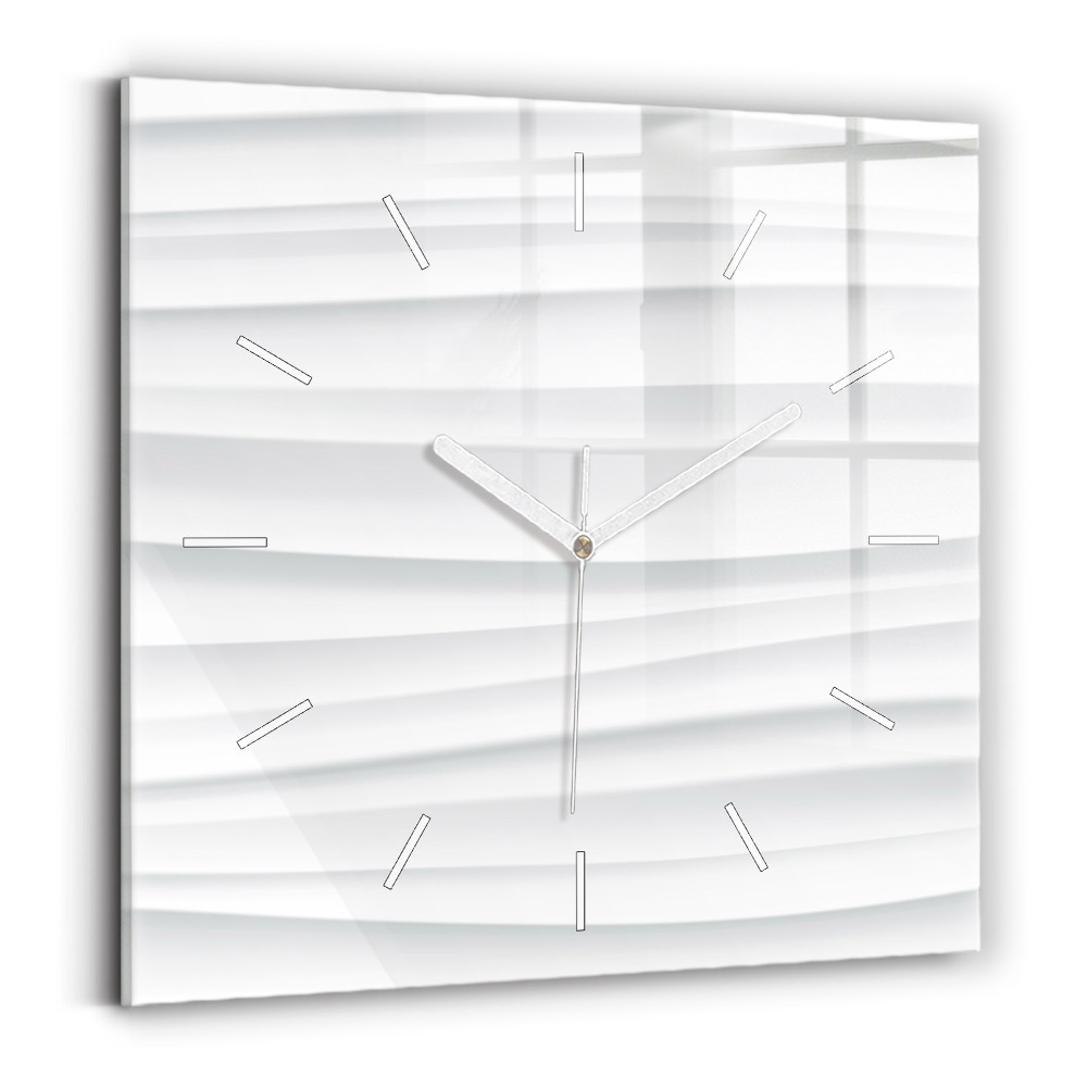 Négyzetes üvegóra 30x30 Hullámok textúrája