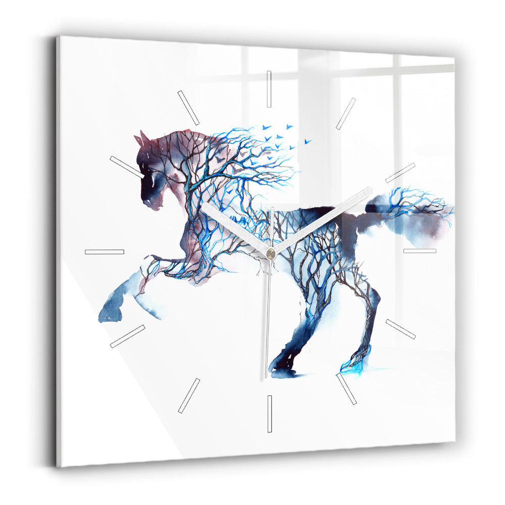 Négyzetes üvegóra 30x30 Az állat természete