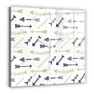 Négyzet alakú üvegóra 30x30 Geometrikus csípő minta