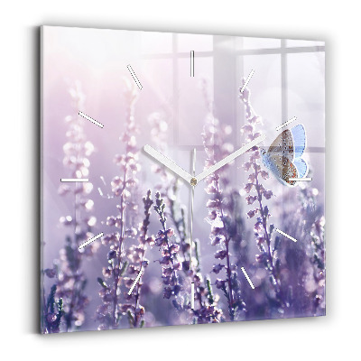 Négyzet alakú üvegóra 30x30 Absztrakció