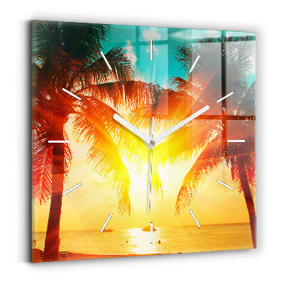 Négyzet alakú üvegóra 30x30 Nyaralás Pihenés Nyár