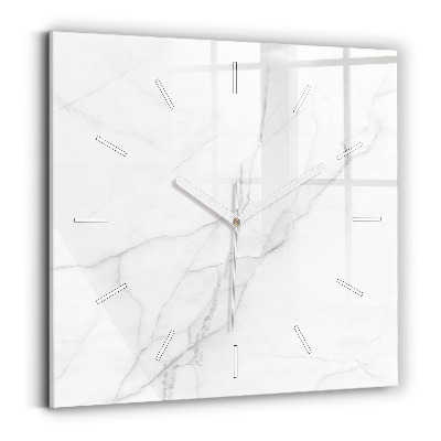 Szögletes fali üvegóra 30x30 Dekoratív márvány