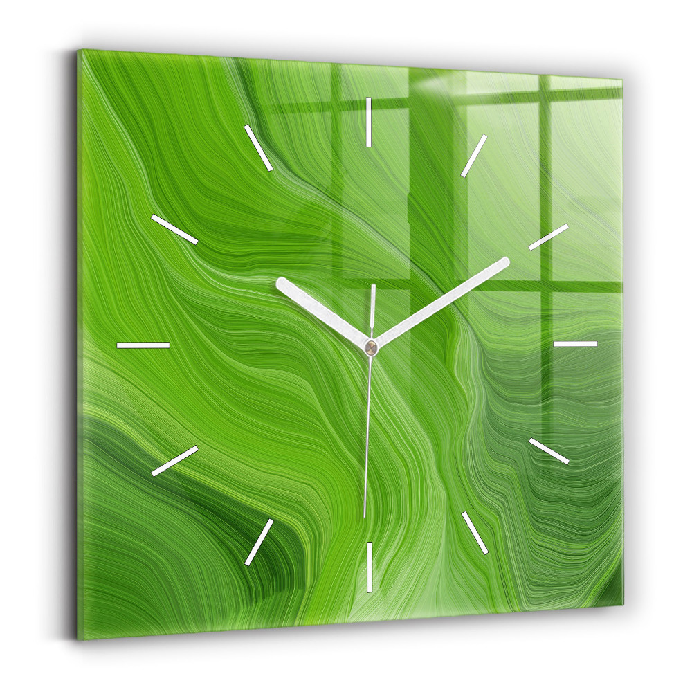 Négyzetes üvegóra 30x30 Modern hullámok