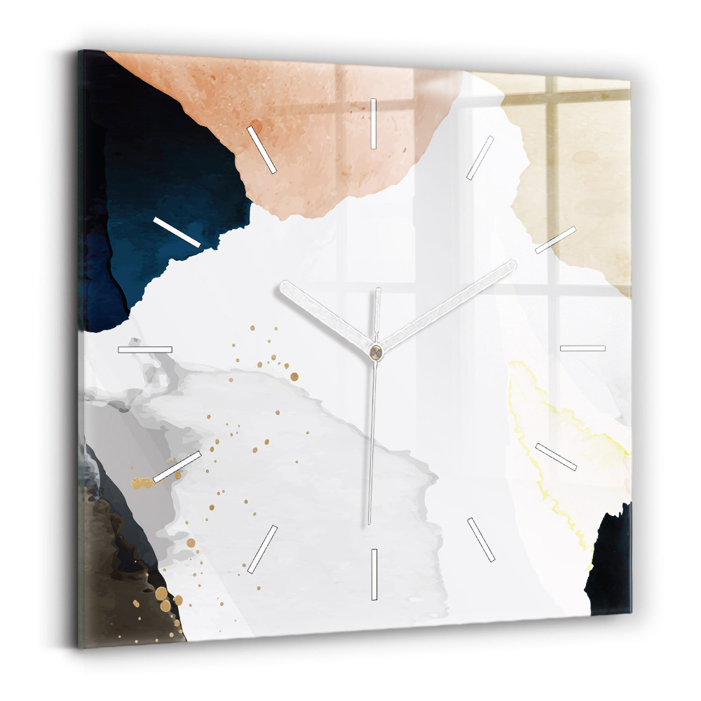 Szögletes fali üvegóra 30x30 Absztrakciós foltok