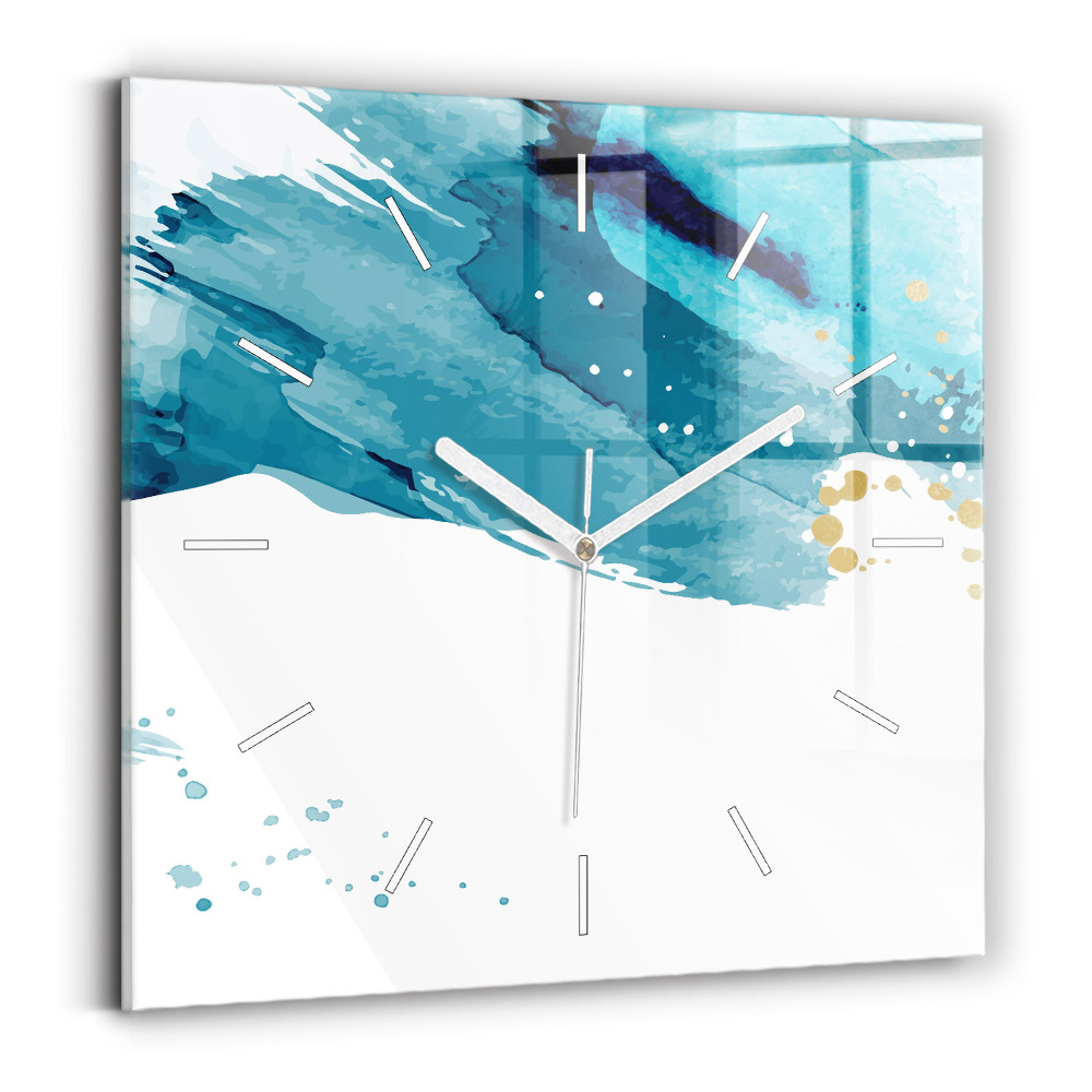 Négyzetes üvegóra 30x30 Ecsetvonásokkal