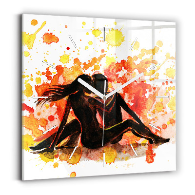 Négyzet alakú üvegóra 30x30 Szerelem és egy szerelmes pár