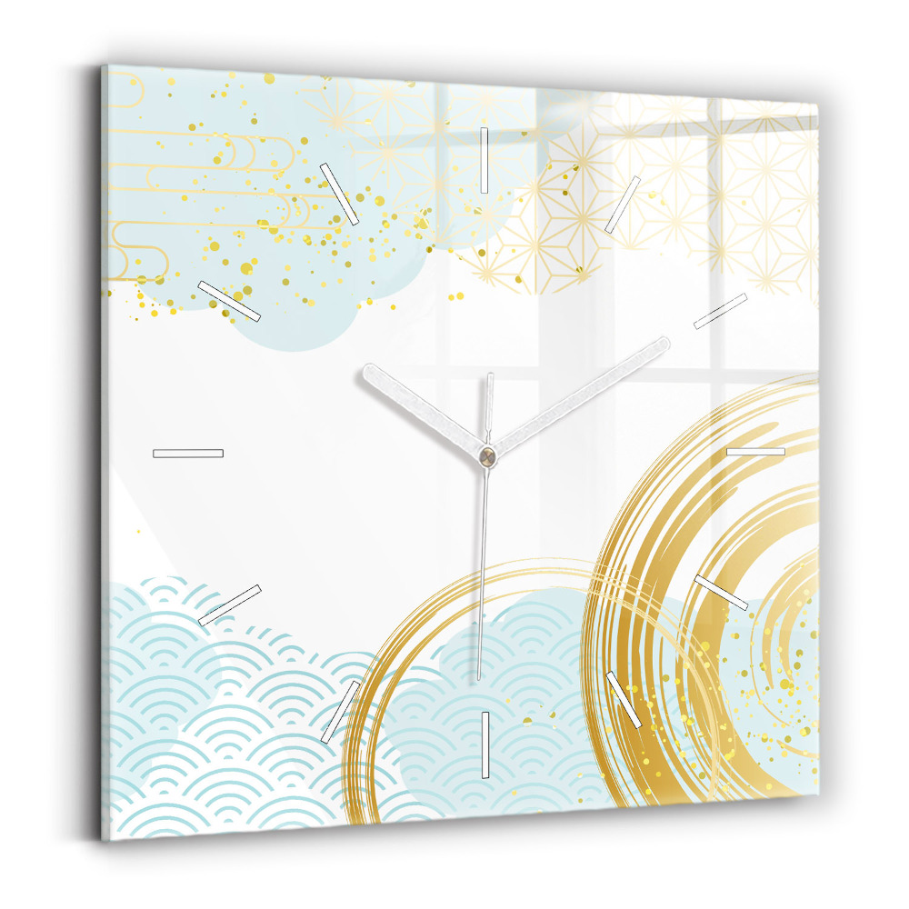 Szögletes üvegóra 30x30 Dekoratív minta