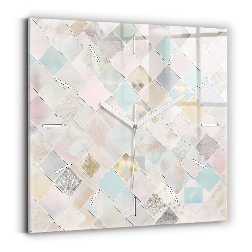 Négyzetes üvegóra 30x30 Színes csempe