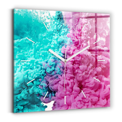 Szögletes fali üvegóra 30x30 Modern művészet – foltok