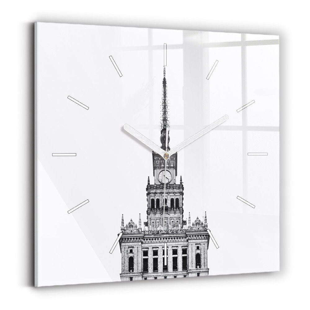 Szögletes üvegóra 30x30 Kultúra és Tudomány Palotája