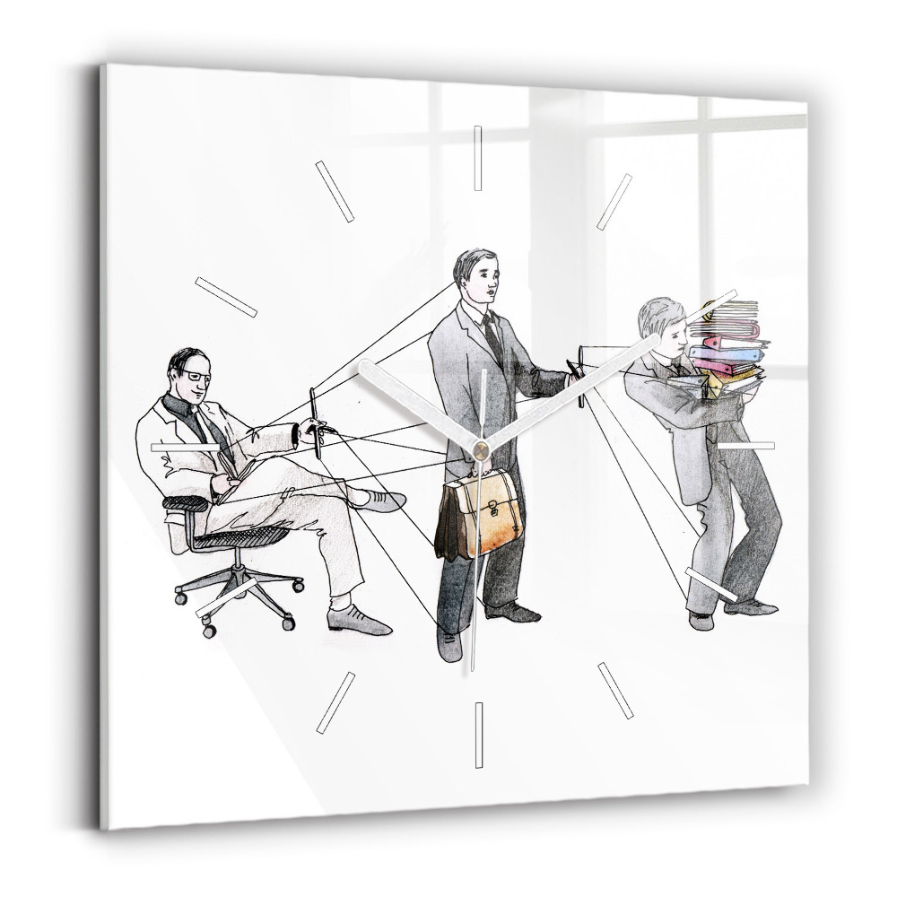 Szögletes fali üvegóra 30x30 Bábemberek