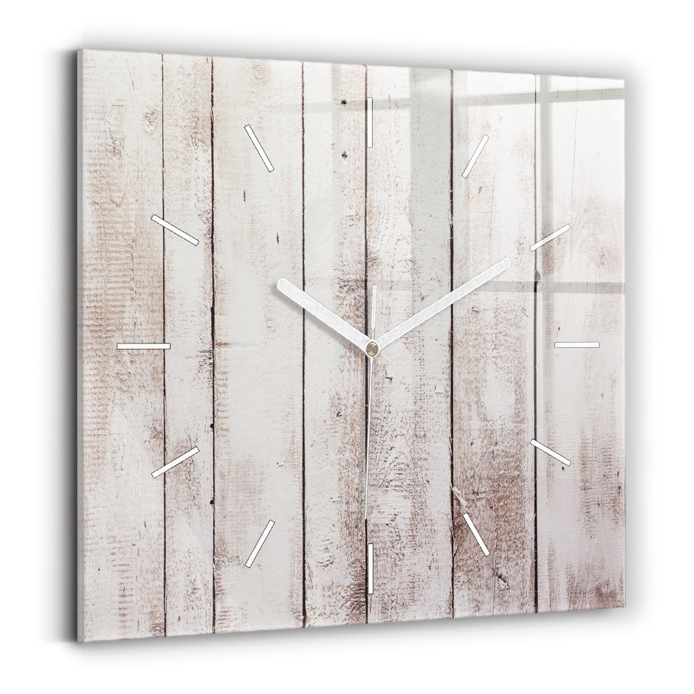 Négyzet alakú üvegóra 30x30 Világos fa táblák