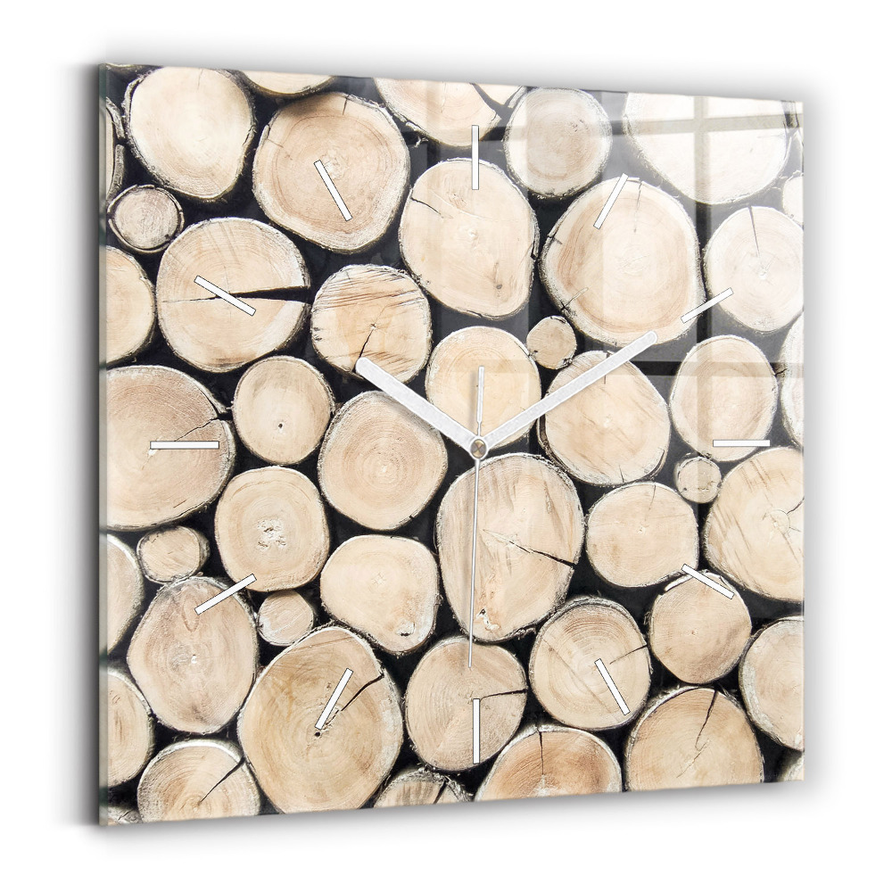 Szögletes fali üvegóra 30x30 Fatuskákat vágni