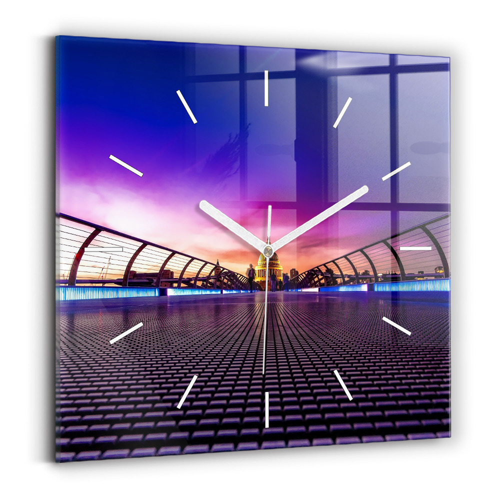 Négyzet alakú üvegóra 30x30 katedrális Szent Pál