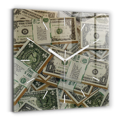 Négyzet alakú üvegóra 30x30 1 amerikai dollár