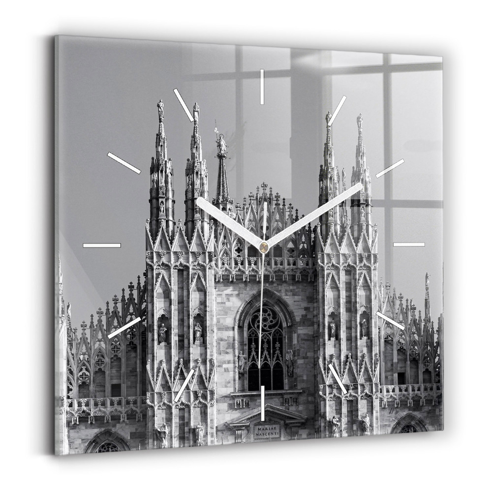 Szögletes fali üvegóra 30x30 Duomo di Milano katedrális