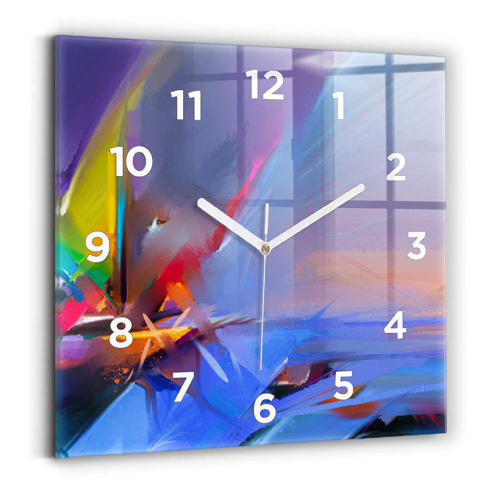 Szögletes üvegóra 30x30 Tengeri tájkép