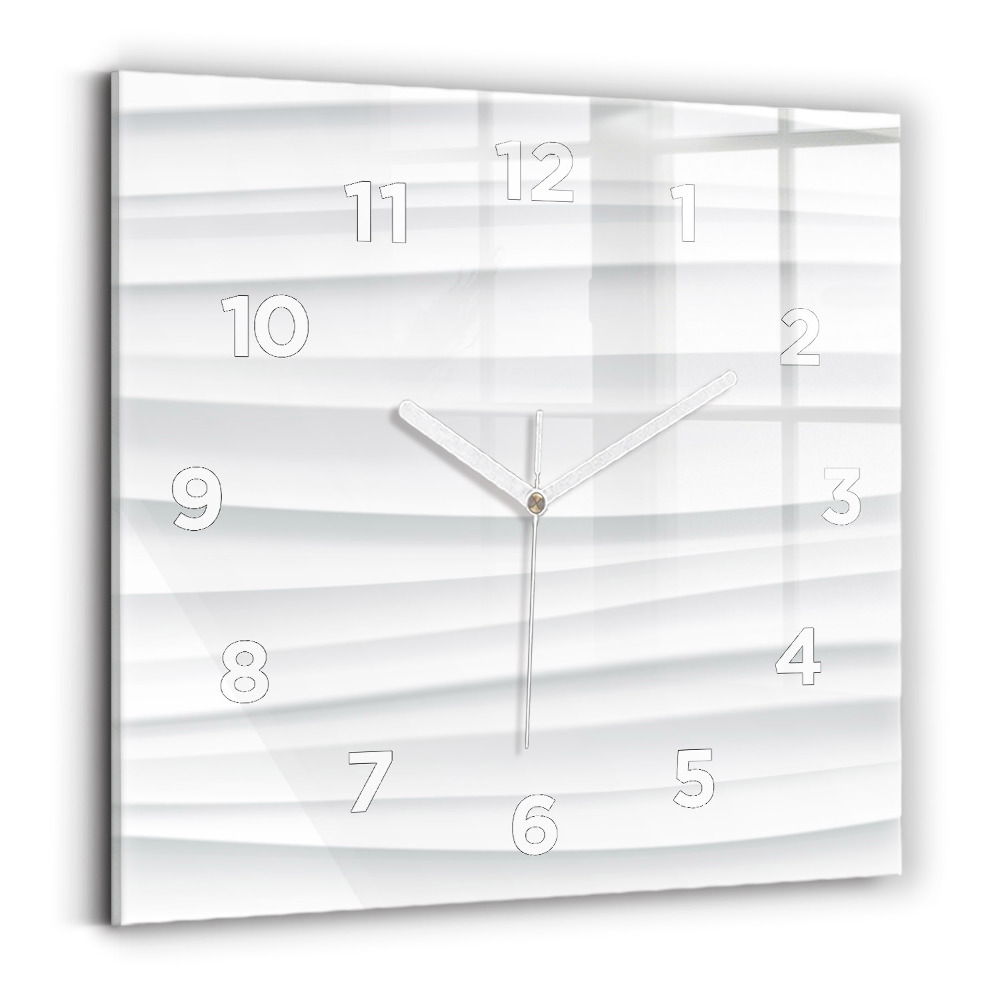 Négyzetes üvegóra 30x30 Hullámok textúrája