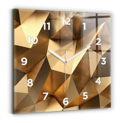 Szögletes fali üvegóra 30x30 Geometriai textúra