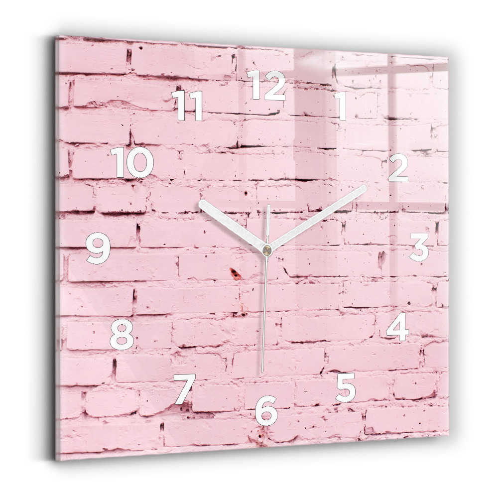 Szögletes fali üvegóra 30x30 Tégla fal