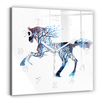 Négyzetes üvegóra 30x30 Az állat természete