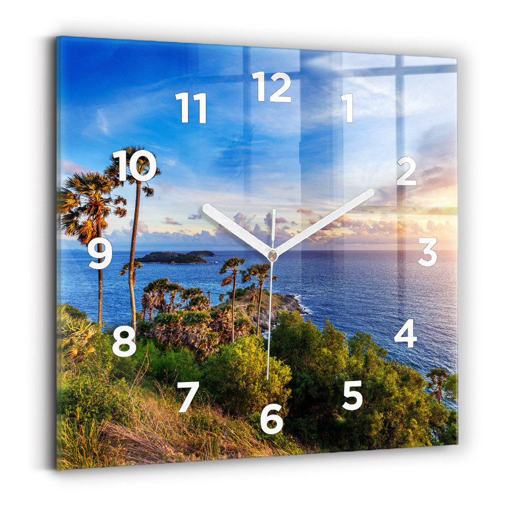 Szögletes üvegóra 30x30 Phuket Thaiföldön