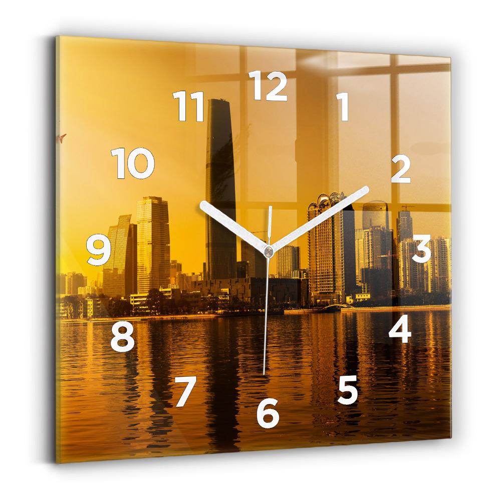 Szögletes fali üvegóra 30x30 Zhujiang folyó