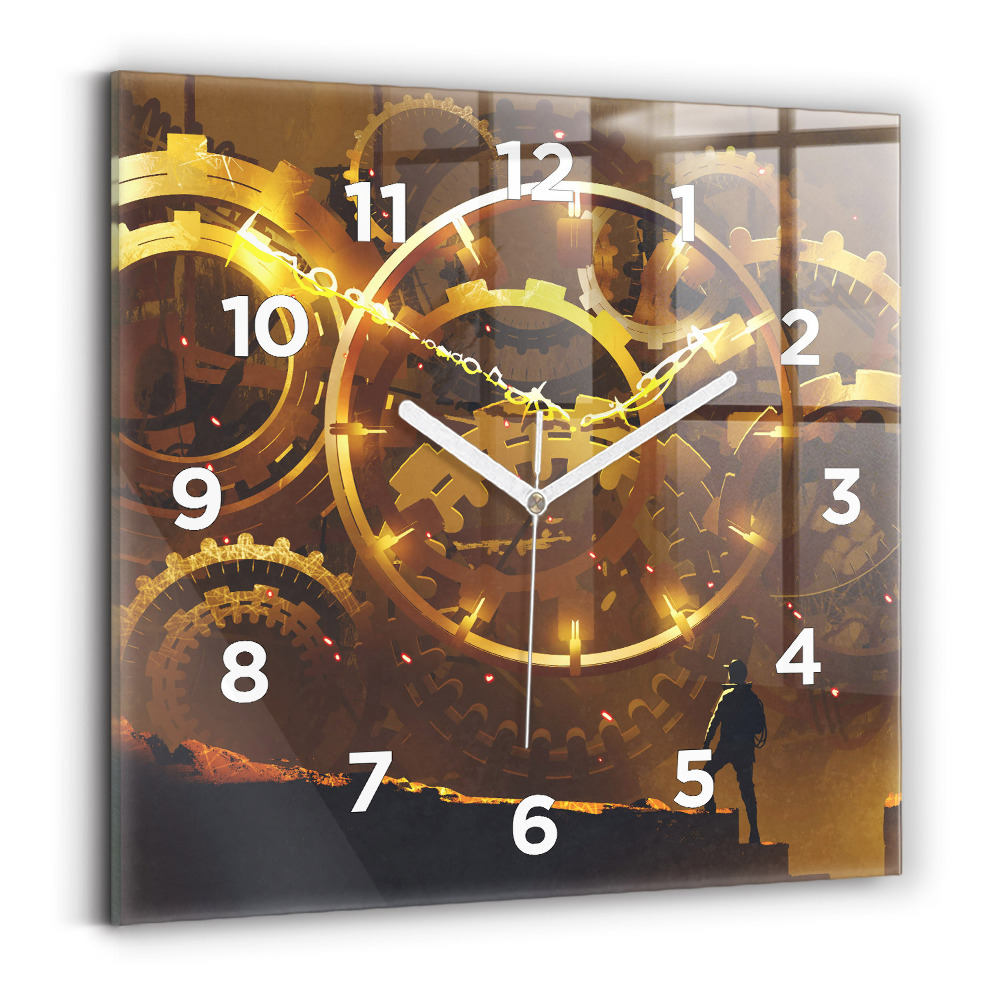 Négyzetes üvegóra 30x30 Idő – Mechanizmus