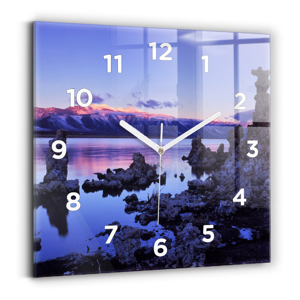 Négyzet alakú üvegóra 30x30 Kaliforniai tó