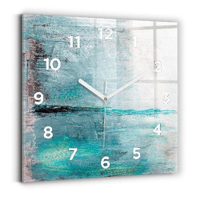 Szögletes üvegóra 30x30 Olaj textúra absztrakció